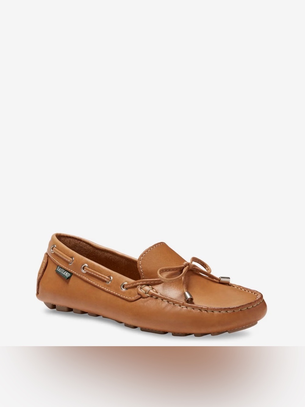 Eastland Tan Leather Moc Toe Driving Loafer